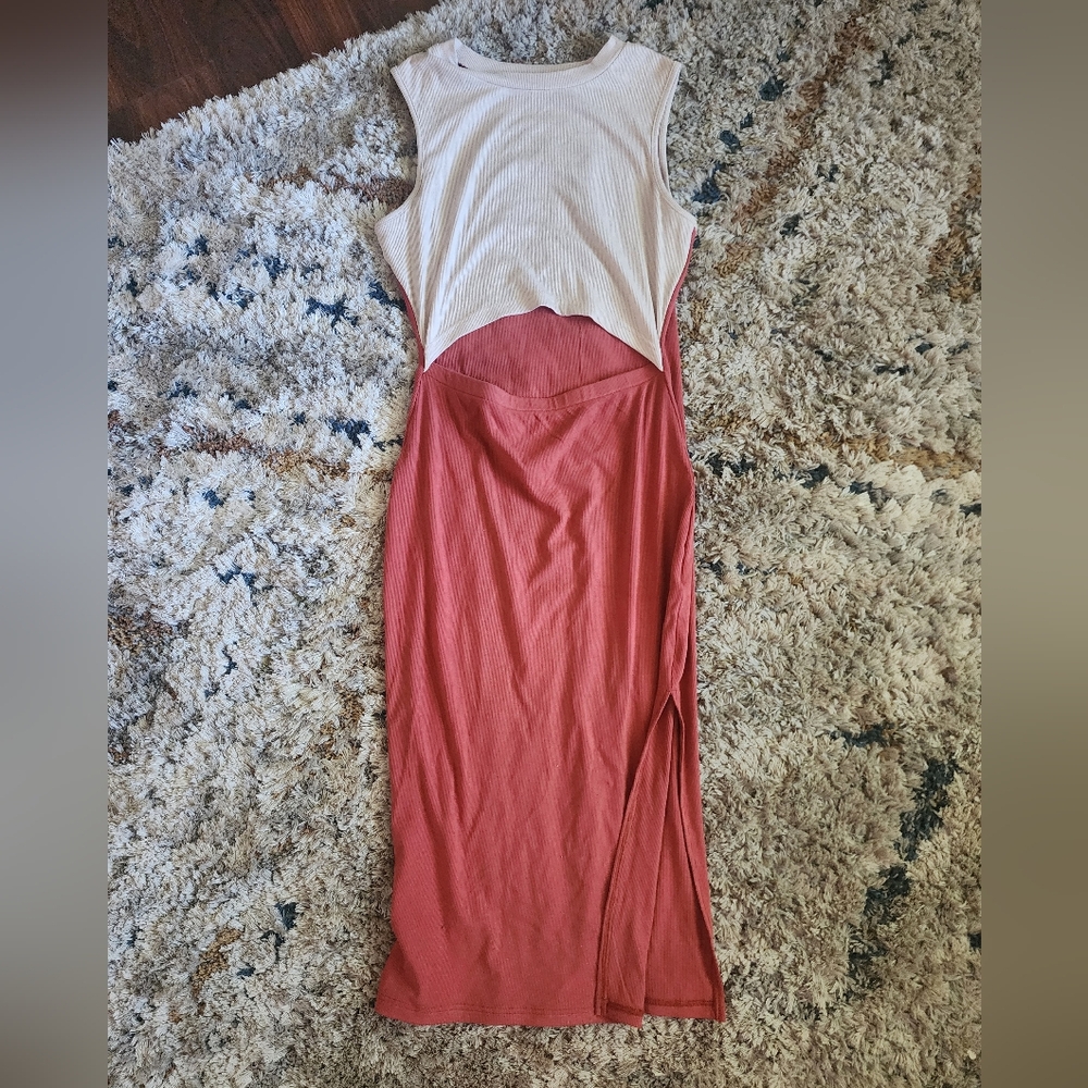 Mid section cutout dress